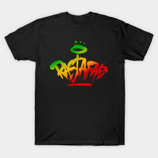 Rastafari Graffiti Tag Style Rasta Colors Reggae T-Shirt